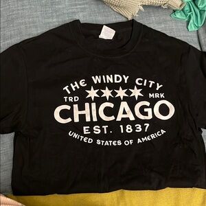 Black Chicago Graphic T-Shirt